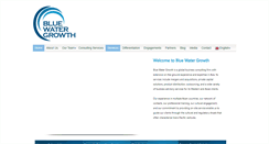 Desktop Screenshot of bluewatergrowth.com