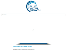 Tablet Screenshot of bluewatergrowth.com